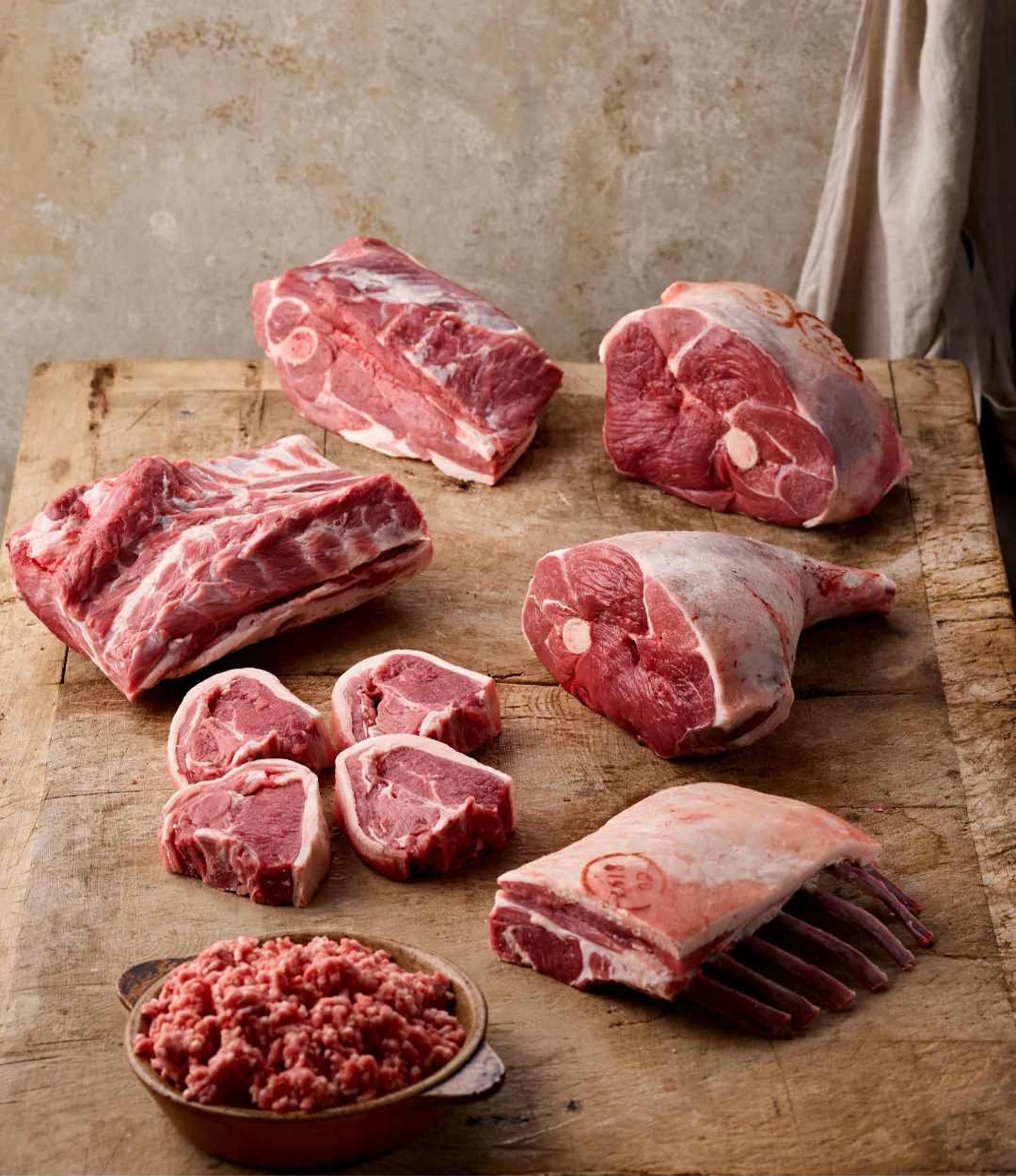 half lamb cut half lamb cut