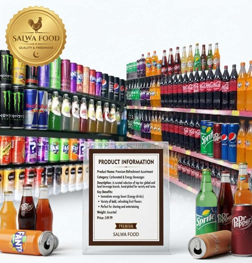 Refreshment Assortment β Carbonated & Energy Beverages Refreshment Assortment β Carbonated & Energy Beverages
