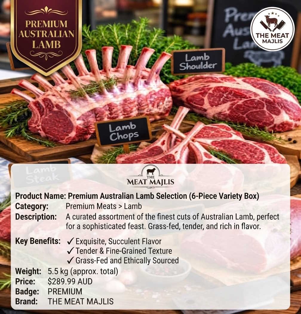 Premium Australian Lamb Selection Premium Australian Lamb Selection